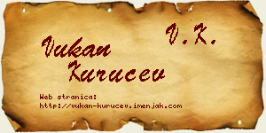 Vukan Kuručev vizit kartica